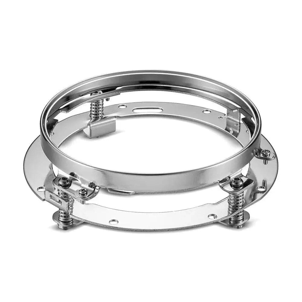 Anneau de fixation pour phare 7″ compatible avec Harley – Chrome
