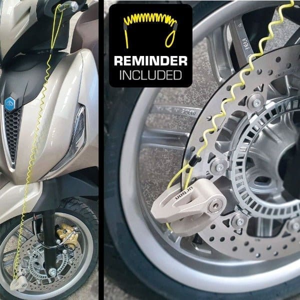 Antivol moto Bloque Disque Ø6 mm – Titanium – Image 5