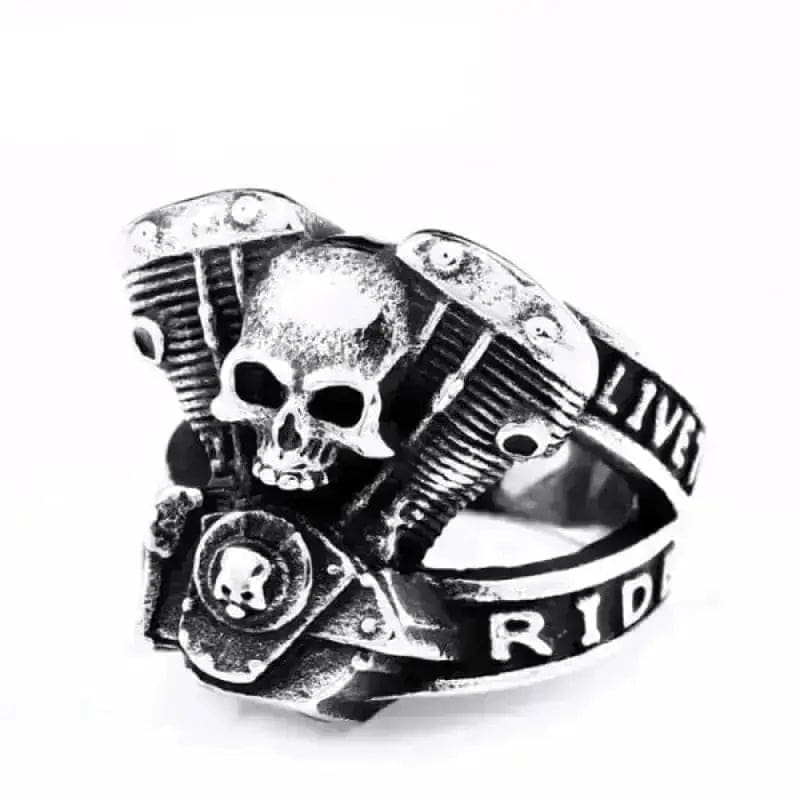 Bague en acier – Live to Ride